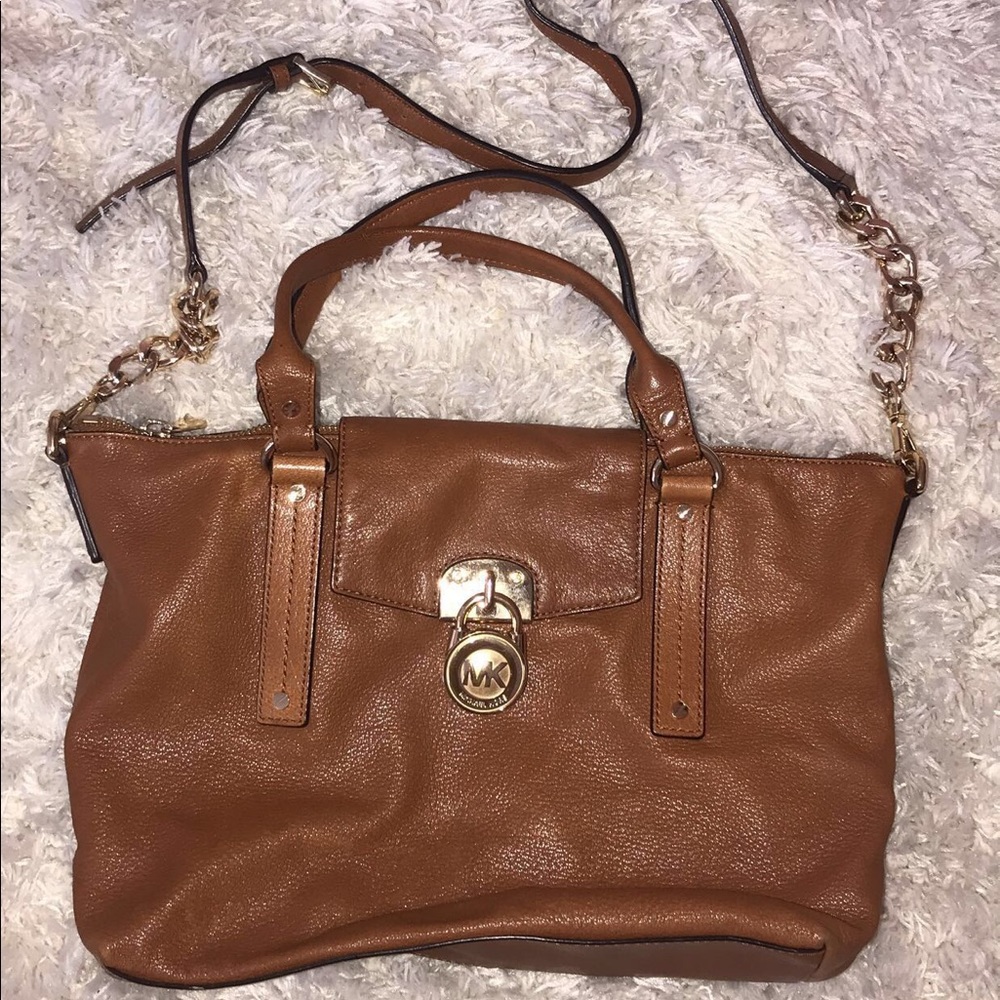 Tan Michael Kors shoulder/crossbody bag